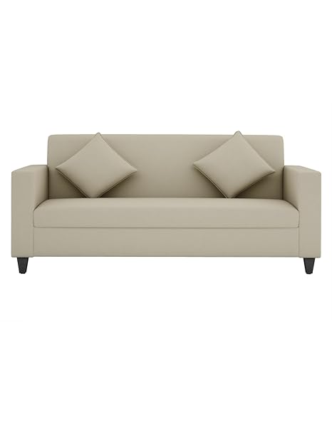 Arra Cooper 3 Seater Sofa Beige Standard Size Amazon In Home
