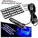 Car LED Strip Light, EJ’s SUPER CAR 4pcs 36 LED Car Interior Lights Under Dash Lighting Waterproof Kit,Atmosphere Neon Lights Strip for Car,DC 12V(Blue)…thumb 4