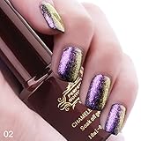 Perfect Summer 3D Holographic Chameleon Colors Changes 10ml Gel Nail Polish UV/LED Soak Off Nail Lacquers Creative French Manicure Art #02