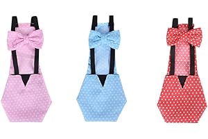 Cenroelon Chicken Diapers Bantam Hens - Reusable 3 Pcs with Bow Ties Poultry Nappies Washable Waterproof for Pets Ducks Silki
