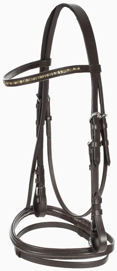 HORZE Weston Flash Bridle w/Reins: Sports & Outdoors