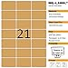 Mr-Label® Kraft Brown Label Sticker - Permanent Self-Adhesive, Matt, Laser/Inkjet Printer - for Handcrafts, Gifts, Home Baking Package, Envelope Seals - 525 Labels - 25 A4 Sheets (64 * 39.5mm)