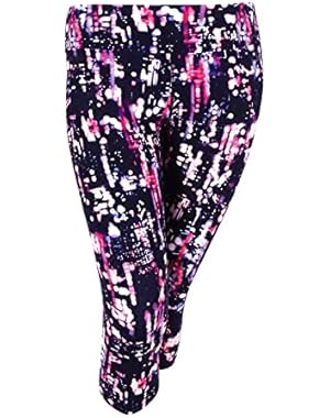 Performance Women's Digital Tie Dye Print Crop Legging