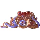Fantasy Octopus Hair Clips,Acetate Hair Clips,Ocean Octopus Claw Clips for Women,Brown