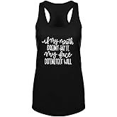 FANNOO Womens Workout Tank Tops-Novelty Funny Saying Fitness Gym Racerback Sleeveless Shirts for Women