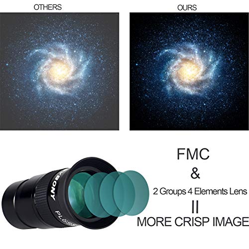 Svbony Eyepiece Telescope, Plossl Eyepiece 1.25in,Metal Eyepiece 40mm for Beginner Observation Telescope