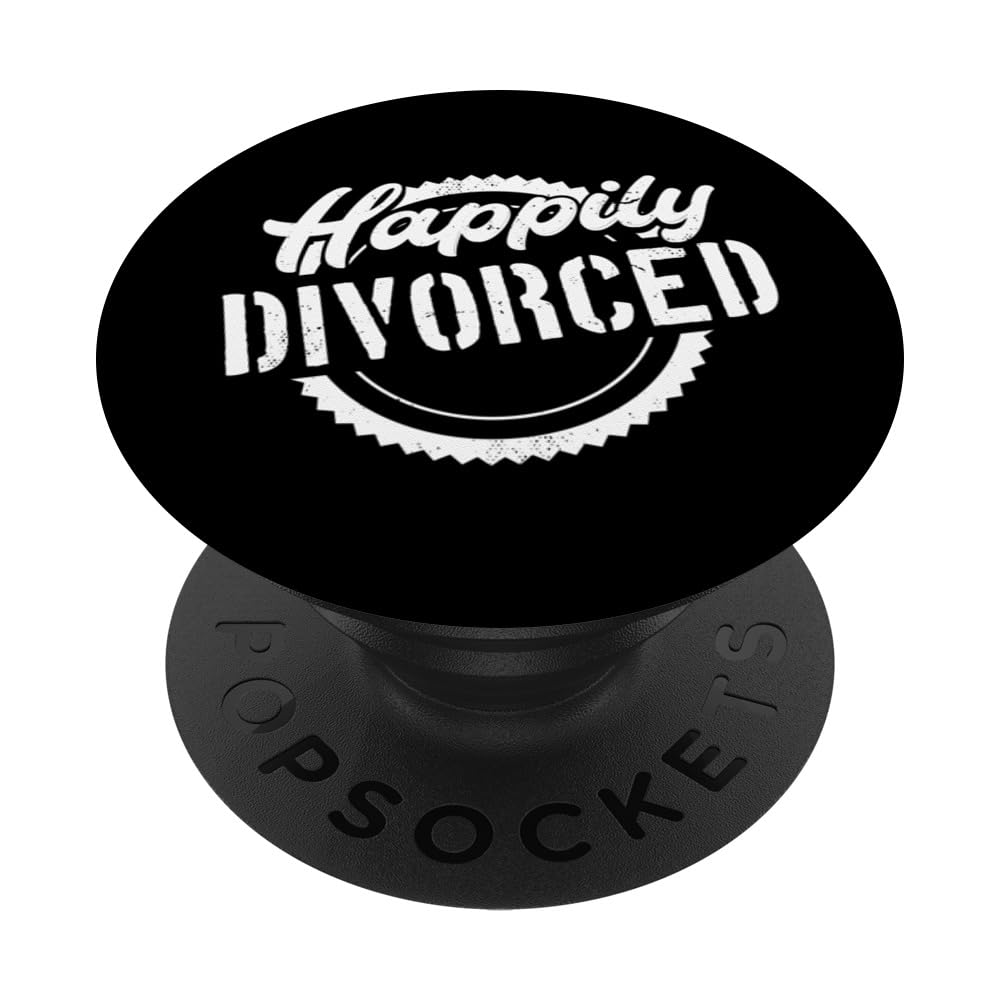 Divorced Design For Divorce Party - Happily Divorced PopSockets Swappable PopGrip