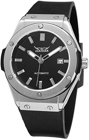 Sweetbless Wristwatch Men's Analog Day Self-Winding Automatic Rubber Band Watch