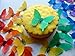 24 Edible Butterflies Small Assorted Solid Rainbow Colors Butterflies Pre-cut 1.75