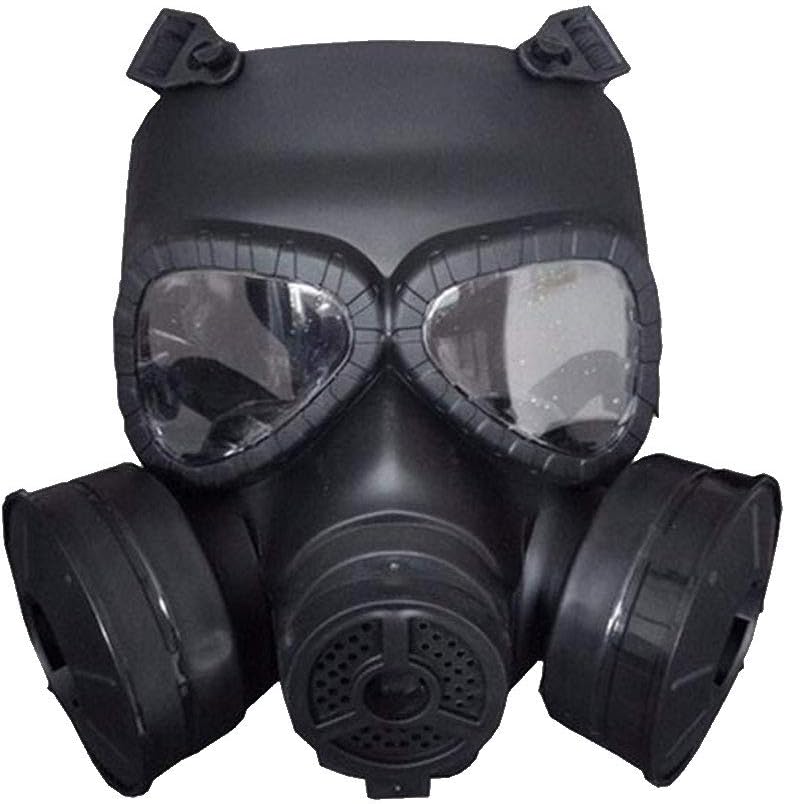 QICLT Respirator Mask Protective Gas Mask rubber 360° full seal protection Widely Used in Organic Gas,Paint spary, Chemical,Woodworking,Dust Protectio,Black