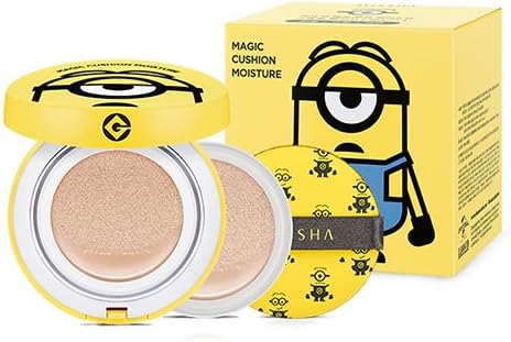 Amazon 新商品minionsmissha ミシャ ミシャ ミニオンズコラボ商品登場 クッションファンデ ション 1 モイスチャー21号 ミシャ Missha リキッドファンデーション 通販