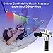 Handheld Percussion Massage Gun - Deep Tissue Massager for Sore Muscle and Stiffness - Quiet, 30 Speed High-Intensity Vibration - Quick Rechargeable Device - Includes 6 Massage Heads