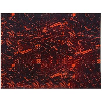 Blank Acoustic Guitar Pickguard Plate With Adhesive Back Coffee-Red