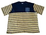 Marc Ecko Cut & Sew V Neck Pocket Colorblock Stripe T-Shirt (3XB)