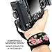 USA GEAR DualGRIP Professional Grip Camera Hand Strap with Neoprene Design and Metal Plate - Compatible with Canon, Fujifilm, Nikon, Sony, and More DSLR, Mirrorless, Point & Shoot Cameras (Floral)