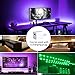 Hitlights LED TV Backlights, 6.56ft LED Strip Lights USB Output RGB Premium LED Lights Strip Kit, Color Changing Strips for 40-60in Television