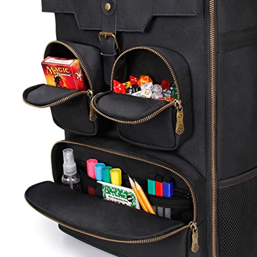 ENHANCE Board Game Backpack Reinforced Rigid Board Game Storage with