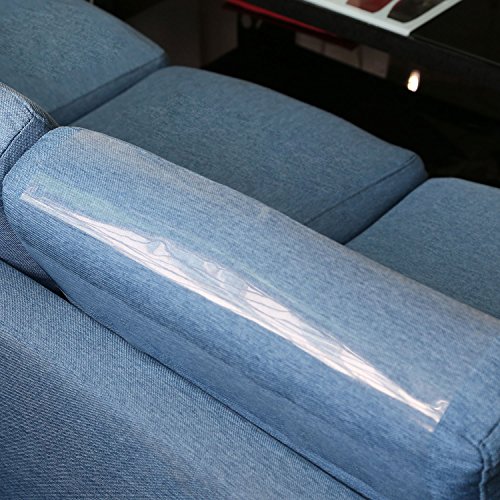 SSZY Upgraded Couch Guard 2 PCS 18X9 Furniture Defender Without Pins, Pet Scratch Protector Harmless Care for Leather Sofa Scratch Training Aids Large Vinyl Self-Adhesive Protective Pads (189") - Thumbnail 7