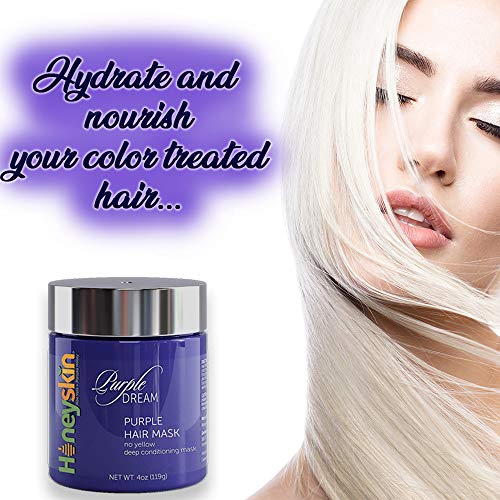 Purple Hair Mask Deep Conditioning Hair Mask for Color Treated Hair