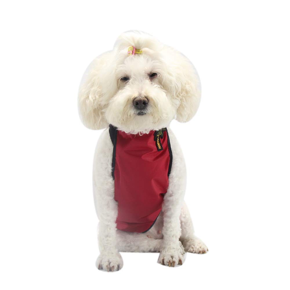 Dog Harness, Chest and Belly Protector Pet Vest Clothes Breathable Waterproof for Dogs Cats Corgi (XS, Red)