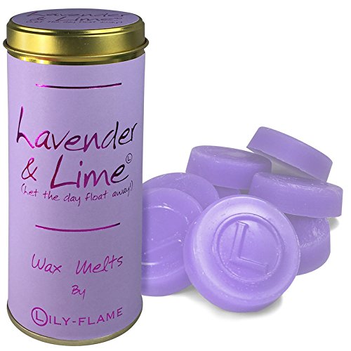 Lily-Flame Scented Wax Melts x 8 - Lavender & Lime (Fresh/ Fruity/Floral)