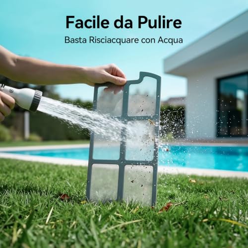 Redkey S200 Wireless Swimming Pool Robots, 180 Min Autonomy, Double Motors, Double Suction, Automatic Parking, Robot Pools Above Ground Flat Bottom Up to 100 m²