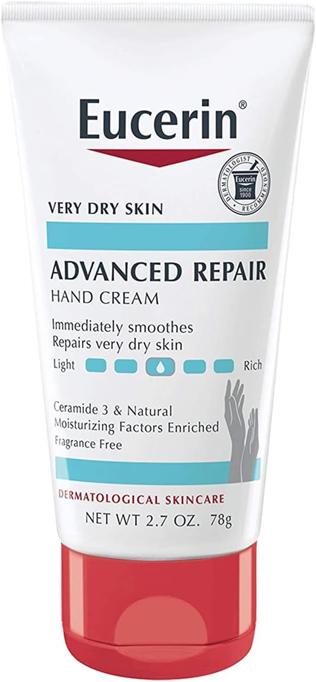 Eucerin Advanced Repair Hand Cream Fragrance Free 2.7 oz 78 g