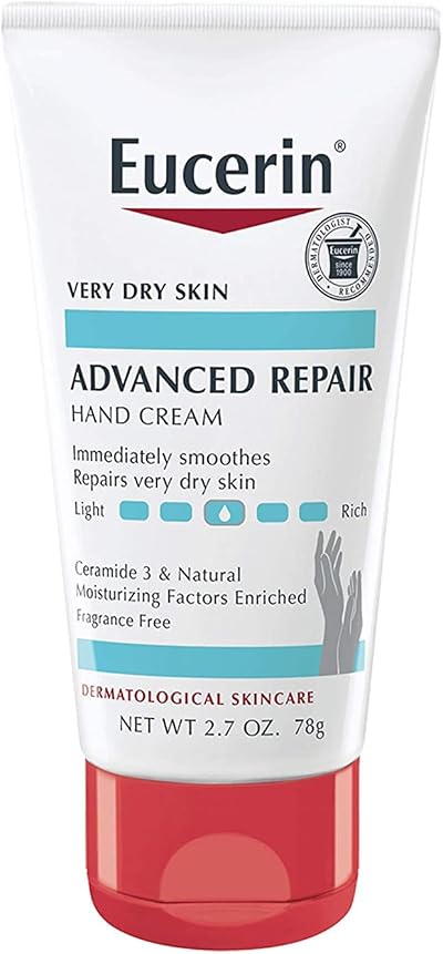 Eucerin Advanced Repair Hand Cream Fragrance Free 2.7 oz 78 g