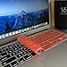 Valawy Silicone Ultrathin Keyboard Cover for MacBook Pro 13-Inch/15-Inch/17-Inch (with or without Retina Display), iMac and MacBook Air 13-Inch, Orange