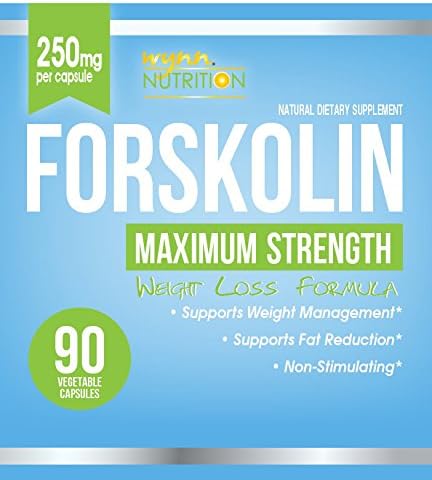 100% Pure and Natural Forskolin Extract 250mg