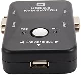 Bcowtte 2 Port USB KVM Switch VGA SVGA 1920x1440 Mouse Keyboard 2.0 Hub view 4