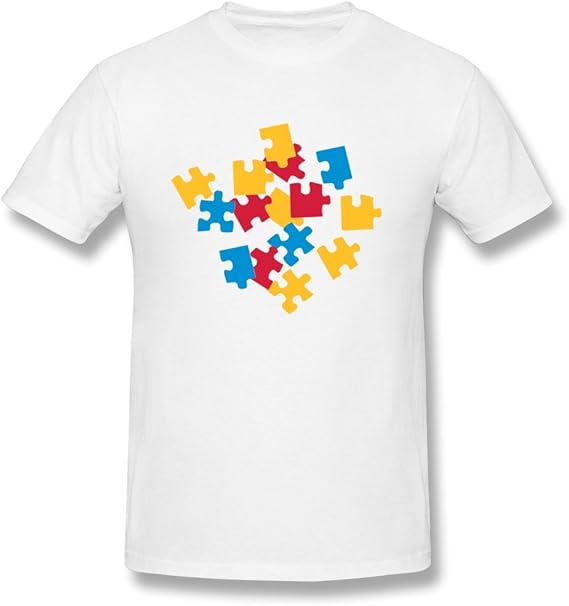 Customized Men's Round Neck Puzzle Tshirt Clothing