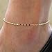 Fashion Women Simple Gold Silver Chain Anklet Ankle Bracelet Beach Foot Jewelry sakcharn ERAWAN (Gold)