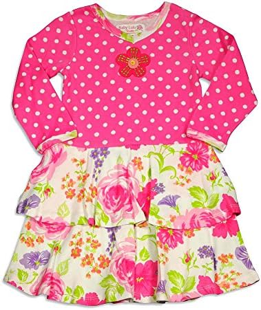 Baby Lulu - Baby Girls Long Sleeve Ava Mushroom Dress