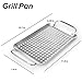 Extreme Salmon 3-Piece Mini Small Grill Topper Set, Heavy Duty Stainless Steel BBQ Grill Wok Grill Basket Grill Pan Set, Perfect for Grilling Vegetable, Diced Meat, Seafood and More