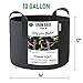 DECKNGARDEN 5-Pack 10 Gallon Grow Bags with Great Drainage and Air Permeability That Prevent Roots Circling and Allow Roots to Breath – Reinforced Handles and Extremely Durable (Bonus Free Gloves)thumb 1