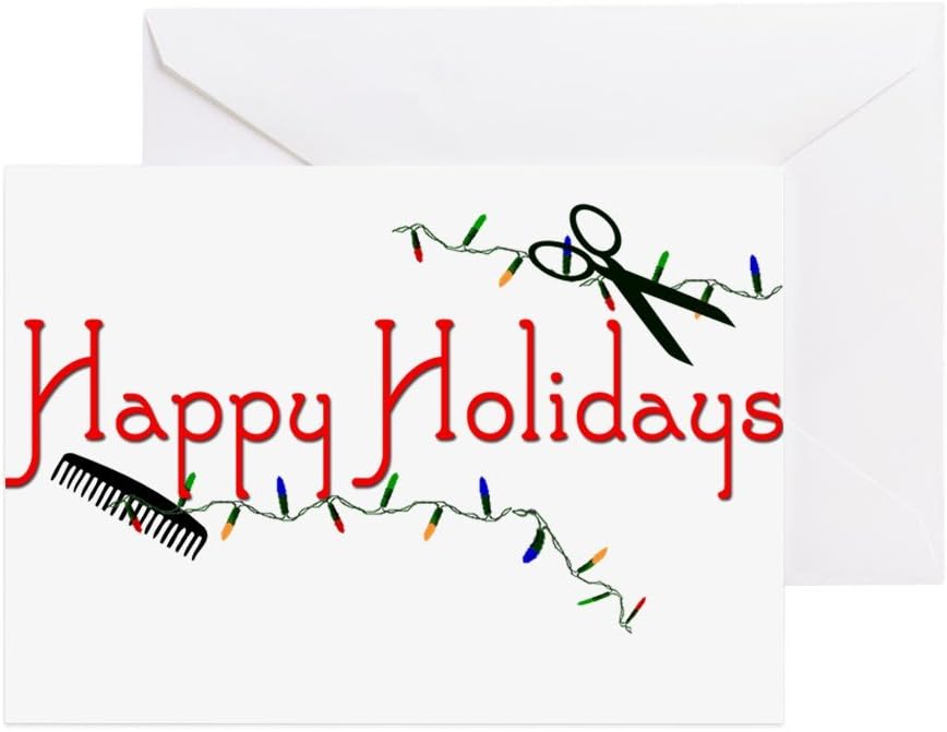 Amazon Com Cafepress Happy Hairstylist Holidays Greeting Card