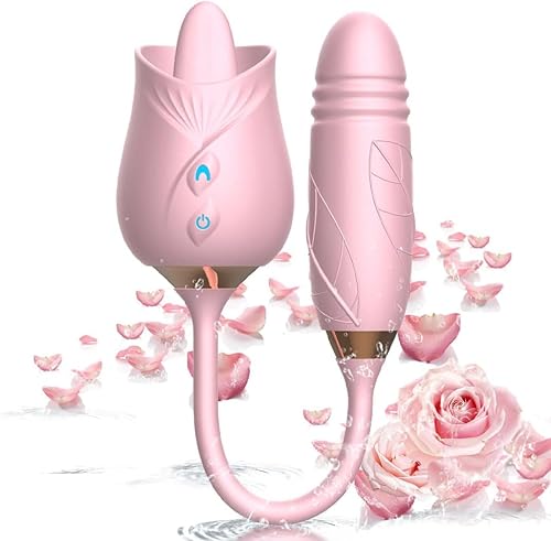 2023 New Roses Shape Sucker for Women Toy Sex Tongues Quiet 10 Speed Adult  Toys Waterproof Automatic Electric Adult Toys Machine Pleasure Gifts  Pink-m3-707W in Saudi Arabia