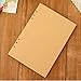 ZE 80 Sheets 6-Holes Traveler's Notebook Planner Filler Papers/Journal Diary Inserts Refill Kraft Paper/Loose-Leaf Binder Paper, Brown Color (A5 (8