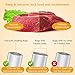 Vacuum Sealer Machine, ROSKY Automatic Food Sealers Vacuum Packing Machine Mini Portable Home Vacuum Sealing System with Led Indicator Lights and 10 pcs Sealer Bags for Food Preservation/Starter Kit
