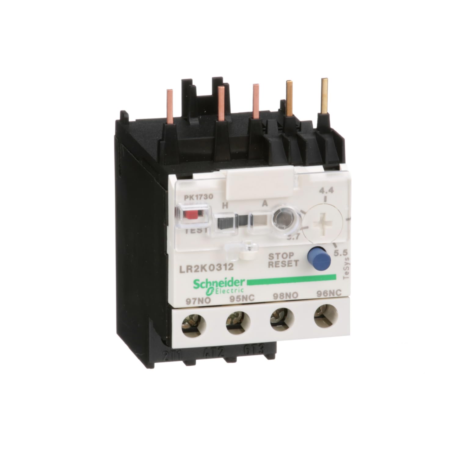 Schneider Electric, TeSys K - differential thermal overload relays - 3.7...5.5 A - class 10A, LR2K0312