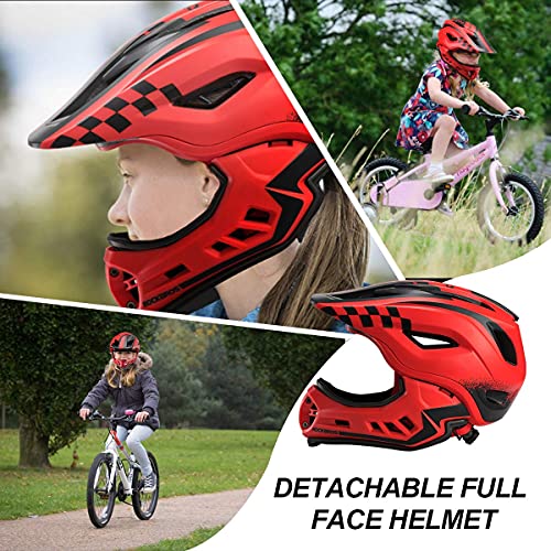 ROCKBROS Kids Full Face Bike Helmet Lightweight Toddlers Helmets Kids