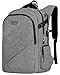 Laptop Backpack, TSA Friendly Business Travel Anti-Theft Laptop Backpack Bag for Womens Mens with USB Charging Port, Durable Water Resistant Collage School 15.6 Inch Computer Rucksack Daypack- Grey