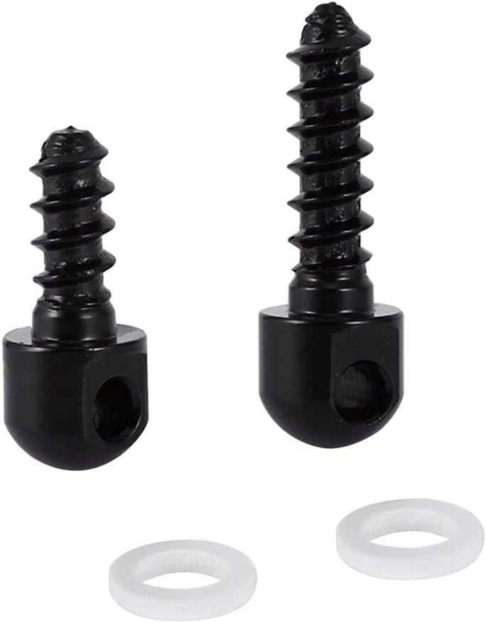2Pcs Sling Swivel Screws, Swivel Studs Base with White Spacers Fits