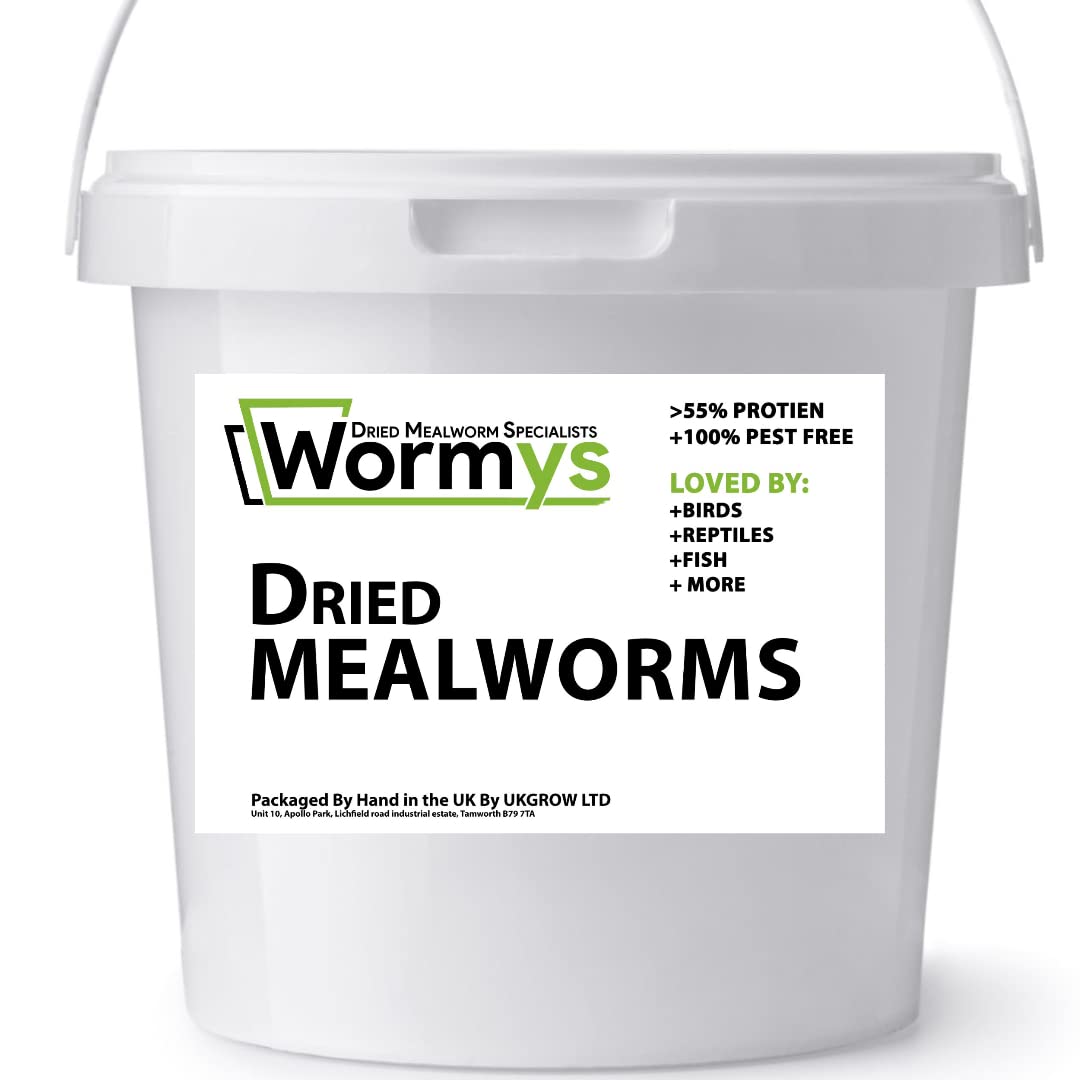HAND SELECTED Premium Dried Mealworm Buckets (3L Bucket)