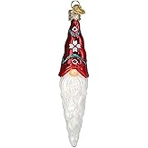 Old World Christmas Gnomecicle Glass Blown Ornament for Christmas Tree, Handcrafted Holiday Decoration, Gnome Collection