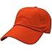 Falari Classic Baseball Cap Dad Hat 100% Cotton Soft Adjustable Size Orange