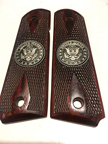 1911 GRIPS,ARMY,SALE $39.88,FITS COLT,RUGER,TAURUS,KIMBER,SIG,PARA,SPRINGFIELD,REMINGTON,S & W,WILSON,ACE,THOMPSON,ITHACA,R.I. - Thumbnail 2