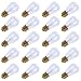 Pack of 20pcs 11 Watt S14 Warm Replacement Glass Bulbs - E26 Medium Candelabra Screw Base Light Bubs for Commercial Grade Outdoor Patio Vintage String Lights 16-Gauge Wiring