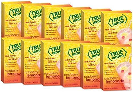 True Lemon Raspberry Lemonade Drink Mix, 10-Count (Pack of 12)